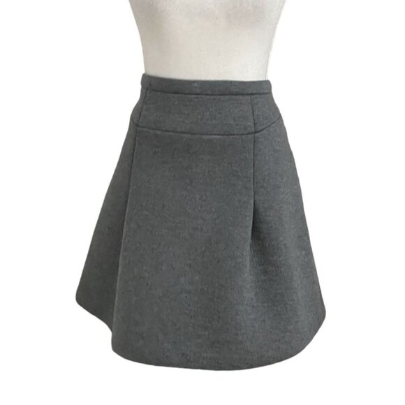 PINK TARTAN GREY SCUBA MINI SKATER SKIRT - 10 - Picture 2 of 8